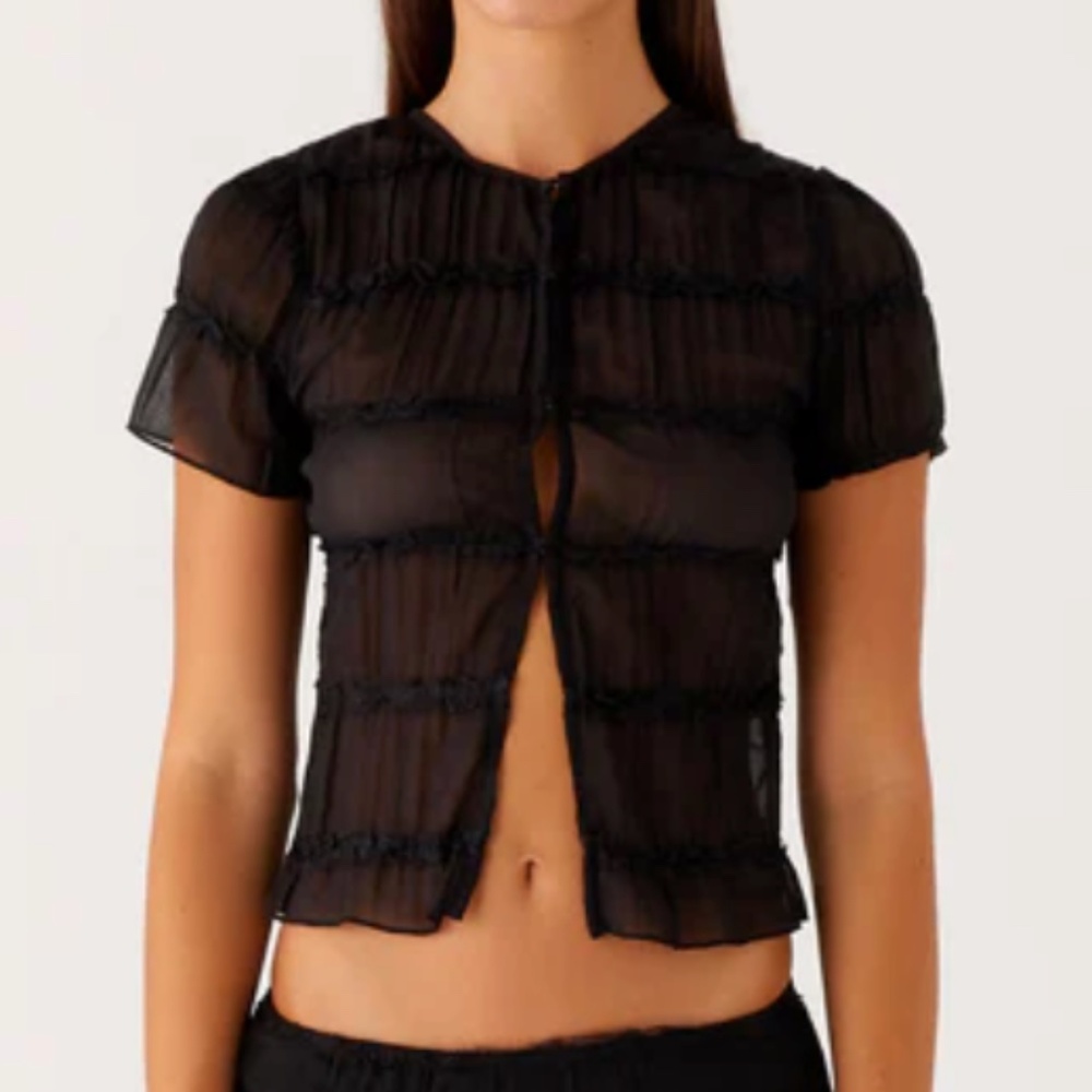 Peppermayo Daydreaming Top - Black US 4